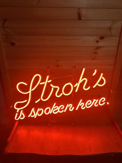 Stroh's Beer Sign