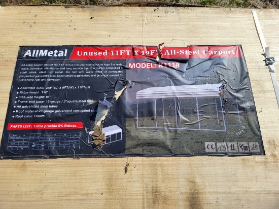 All-steel Carport, , Unused