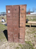 Brown Metal Lockers