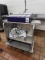 Rolling Stainless Steel Cart W/ Utensil Holder
