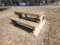 concrete picnic table w. 2 benches 6x3
