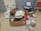 Cookware lot - pots, pans, blenders, paper towel