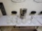 glass beakers, scientific testing seives