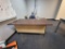 metal office desk w. rolling chair