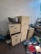 3 filing cabinets & toaster oven
