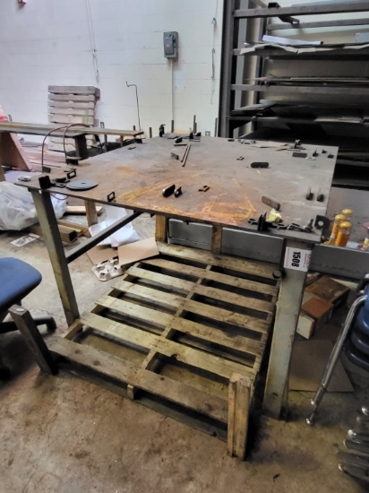 metal shopt table 55x48