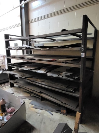 Metal rack 80tall x 110in w x 4ft deep