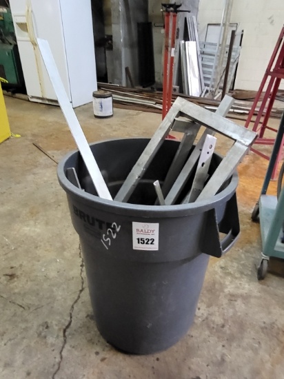trash bin full of aluminum stock