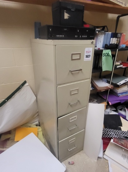 Filing Cabinet, 4 Drawer W. Vcr/dvd
