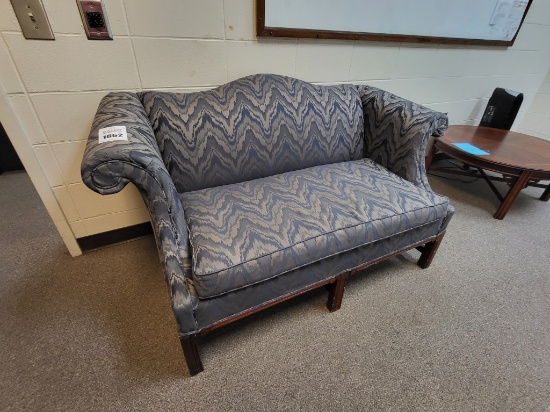 blue loveseat 58x30