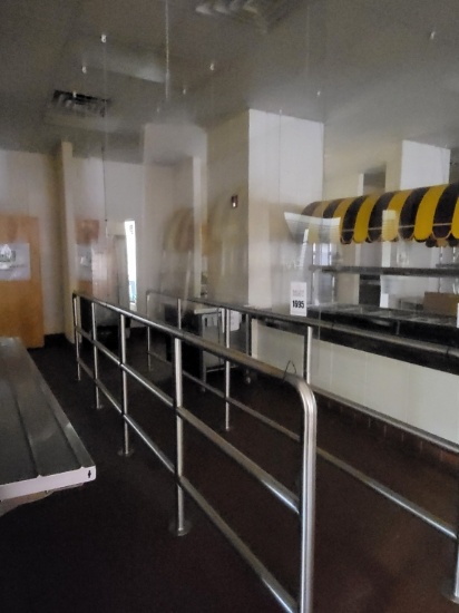 Stainless Steel Railing & Plexiglass 160in long