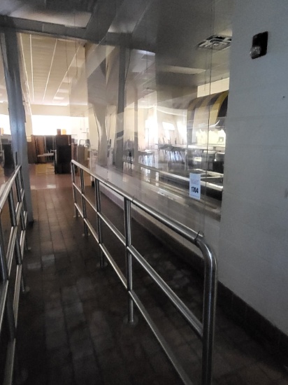 Stainless Steel Railing & Plexiglass 160in long