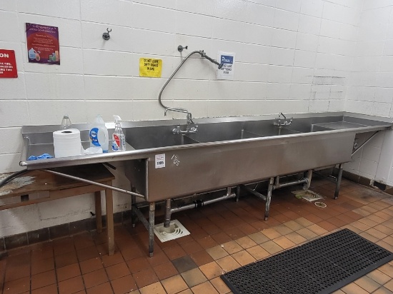 4 Bay Stainless Steel Sink