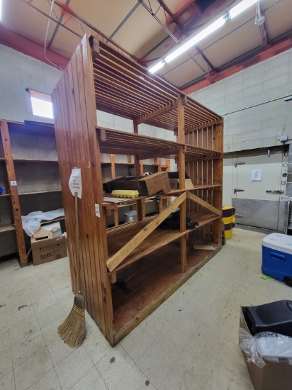 Wooden Shelf 8ft long x 8ft tall