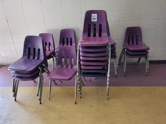 (25) purple chairs