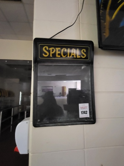 (4) light up "specials" signs 24x18