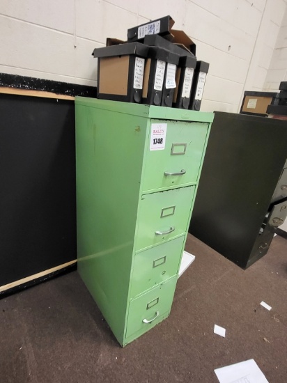 filing cabinet (4 drawer) w. sheet music