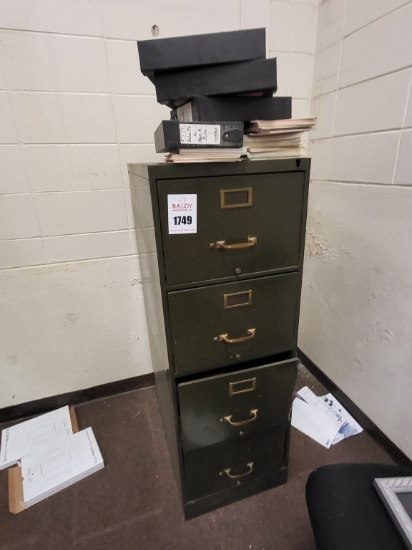 filing cabinet (4 drawer) w. sheet music