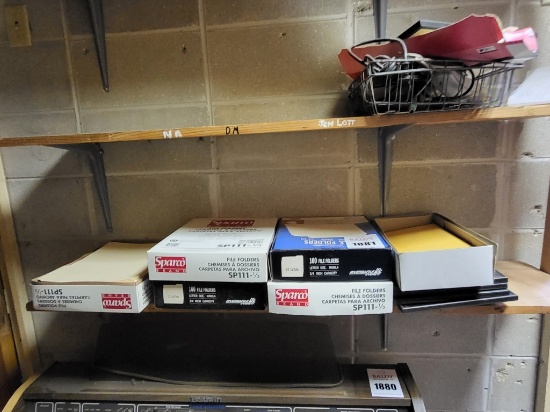 Office lot - cases of folders, envelopes, picture