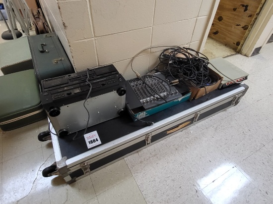 Large instrument case, Pioneer tape player, Sony