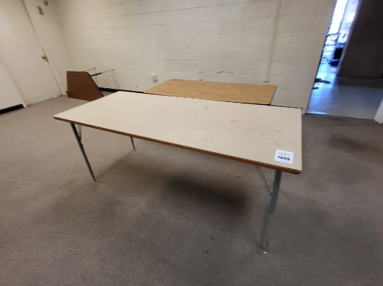 (2) Metal/wood Tables