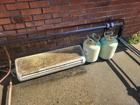 (2) Propane Tanks & Window Ac Unit