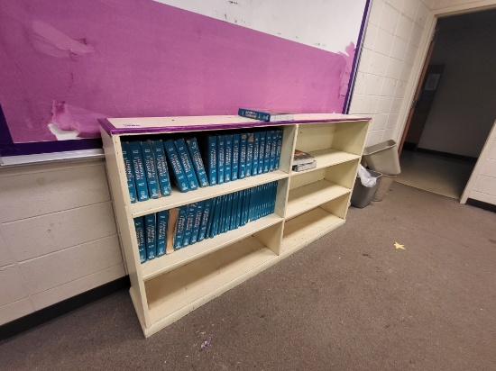 white wooden books shelf 74x41
