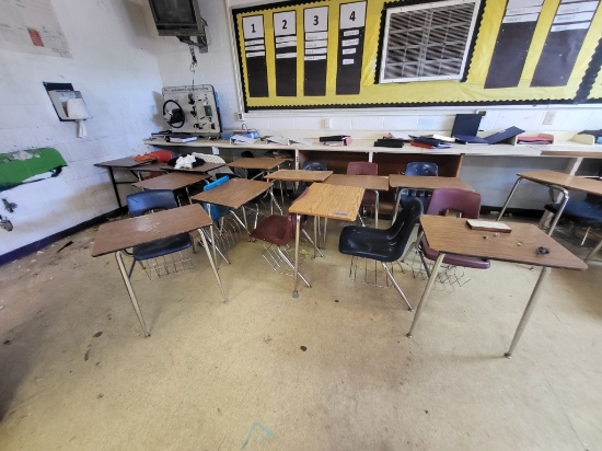 12 student desks