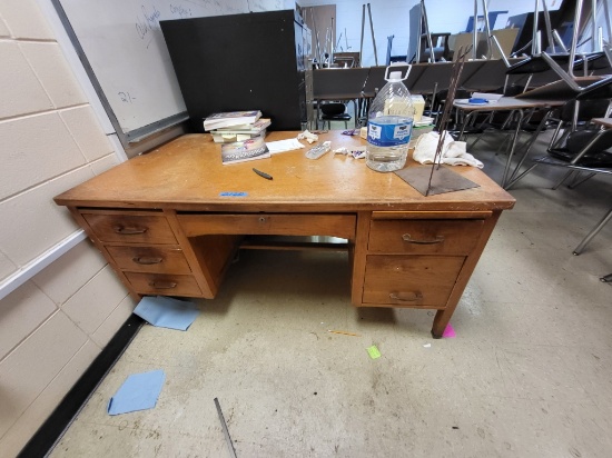 wooden office desk