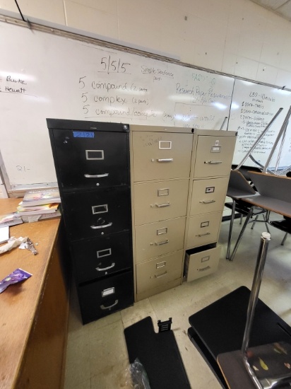 (3) 4-drawer filing cabinets