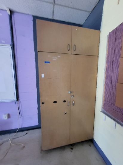 4-door wooden cabinet