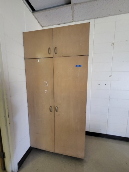 4-door wooden cabinet