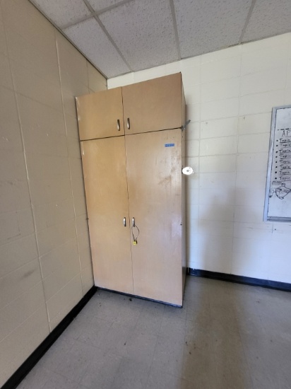 4-door wooden cabinet