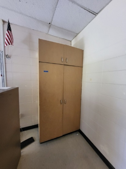 4-door wooden cabinet