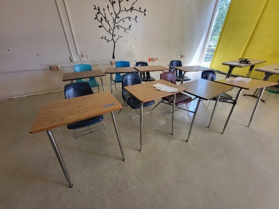 8 student desks