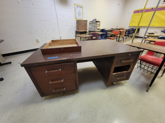 wooden office desk