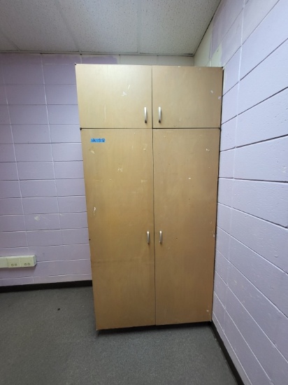 4-door wooden cabinet