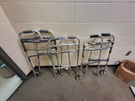 3 metal walkers