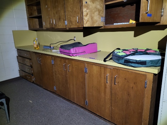 Countertop wooden cabinets 127Lx36inH
