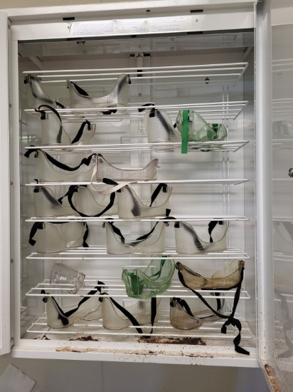 safety goggle cabinet 24x32