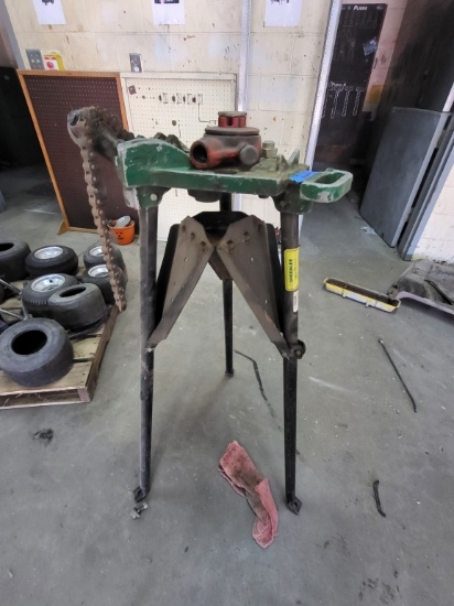 Green Lee Pip Vice & Bending Stand W. Rigid Pipe