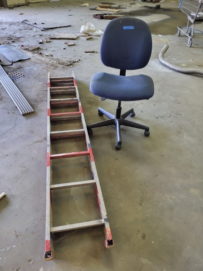 Aluminum Ladder & Office Chair