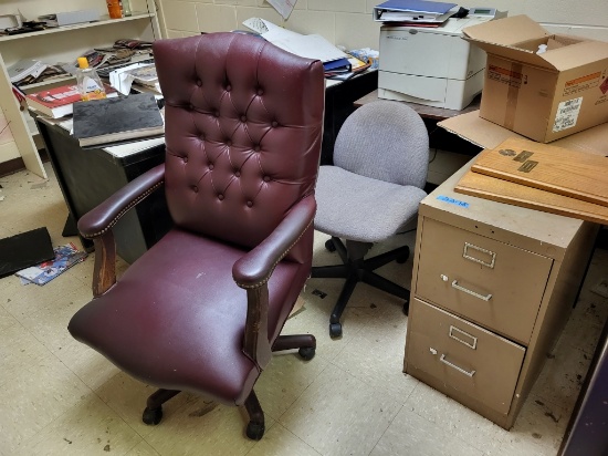 Filing Cabinet, Executive Chair, Office Chair