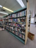 (2) metal shelf w. books 147wx90h