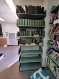 metal shelf w. vintage readers digest books