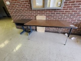 metla leg table & childs metal desk