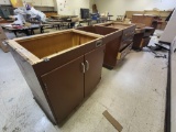 brown wooden cabinet 2 pc 92Lx36H