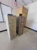 (2) 4-drawer filing cabinets
