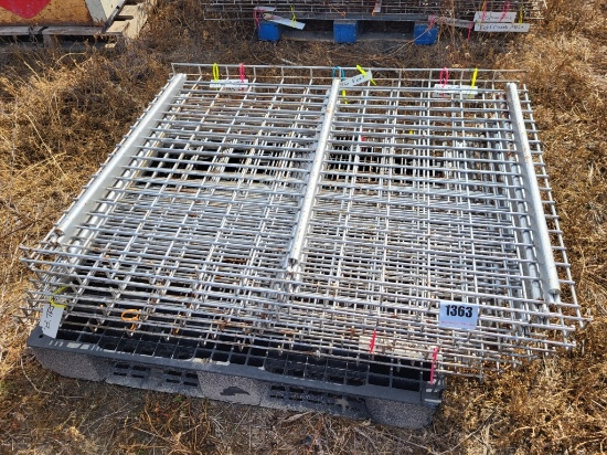 (8) Metal Wire Shelving