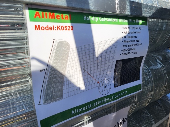 Hot-dip Galvanized Welded Wire Mesh, Allmetal, Unu